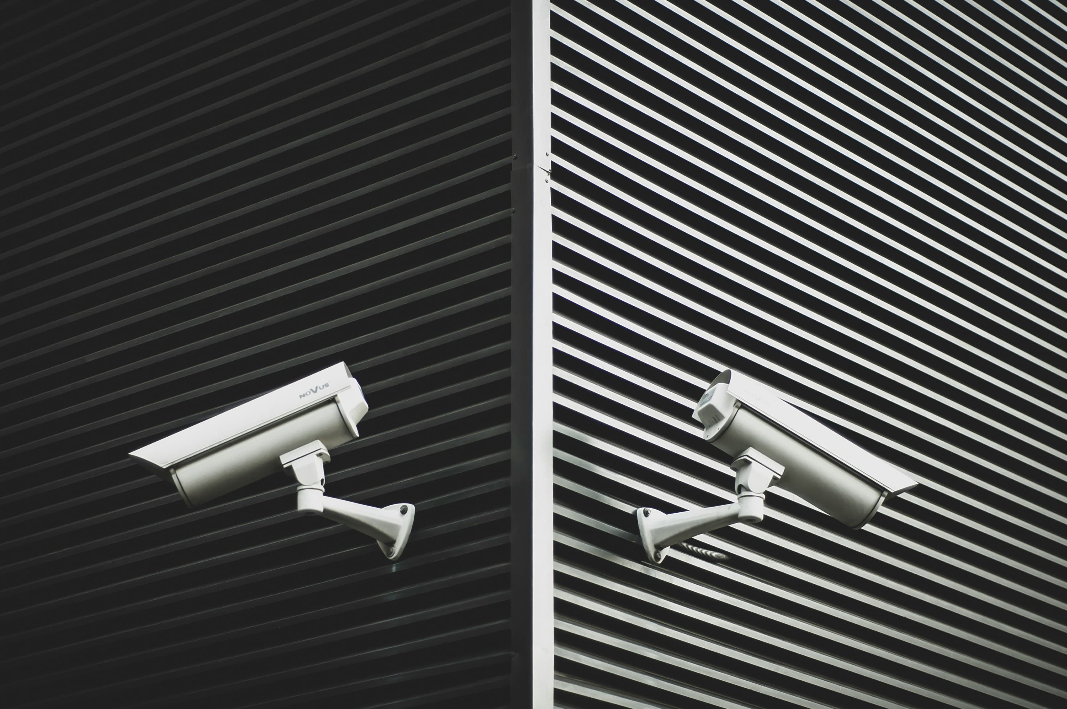 Professional CCTV surveillance camera installation